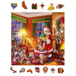 Karácsony este fa puzzle - nagy méretű